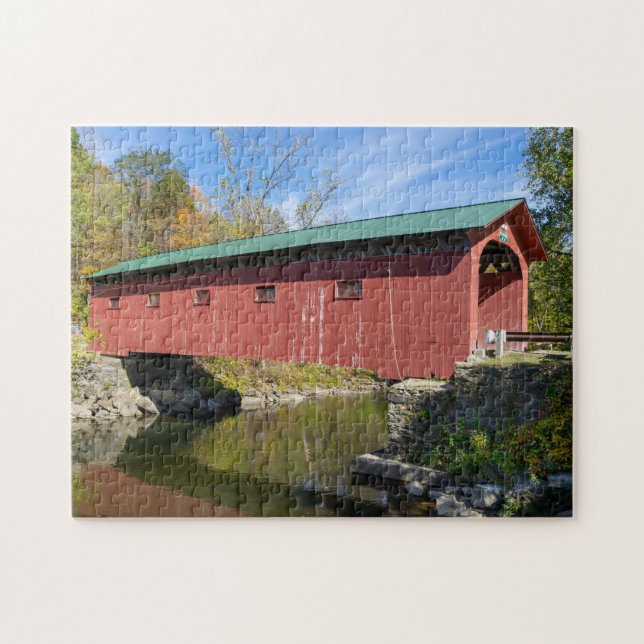 Puzzle Arlington Covered Bridge in Vermont (Horizontal)