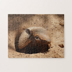 Puzzle Armadillo Dans Un Trou Dit Bonjour