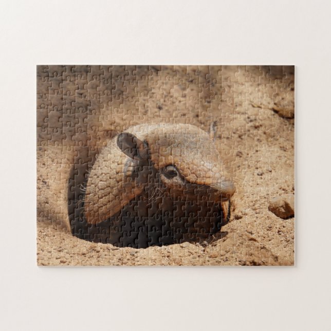 Puzzle Armadillo Dans Un Trou Dit Bonjour (Horizontal)