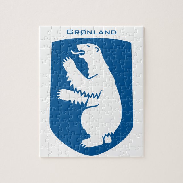 Puzzle Armoiries royales du Danemark vintage du Groenland (Vertical)