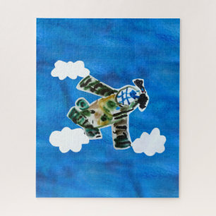 Puzzle Army Jet "Art by Kids"