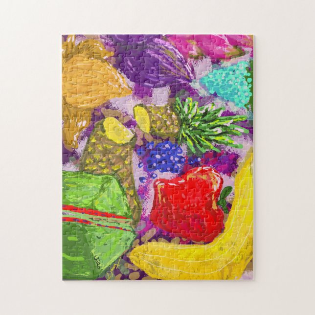 Puzzle Arrangement d'art de fruits (Vertical)