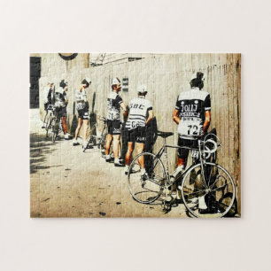 Puzzle Arrêt pipi des cyclistes du Tour de France vintage