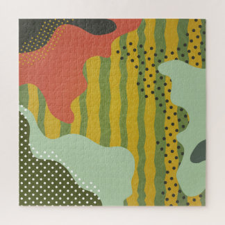 Puzzle Arrière - plan créatif des vagues géométriques Abs