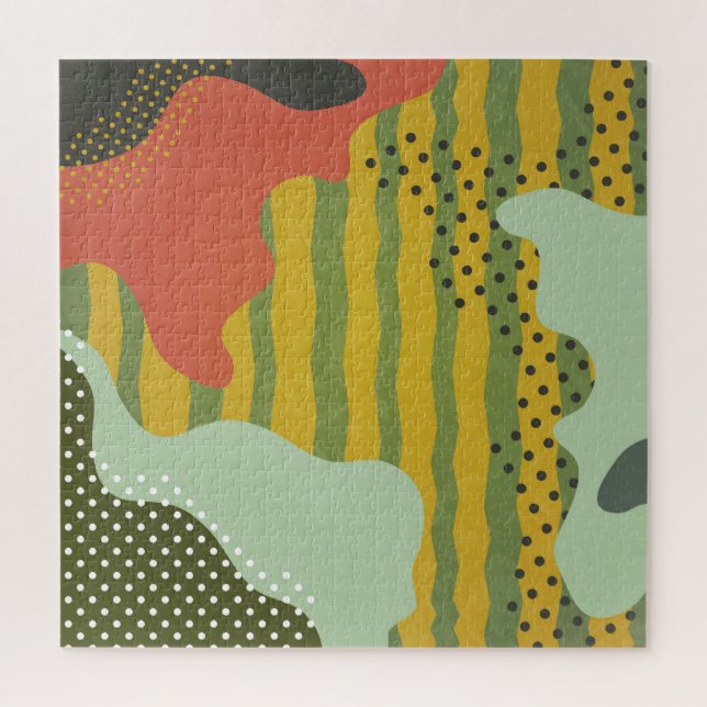 Puzzle Arrière - plan créatif des vagues géométriques Abs (Vertical)