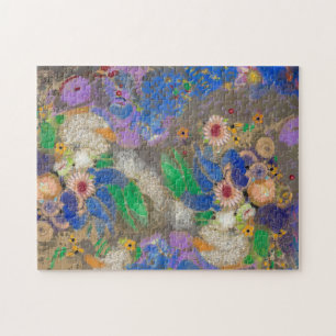 Puzzle Arrière - plan de fleurs abstrait d'Odilon Redon.