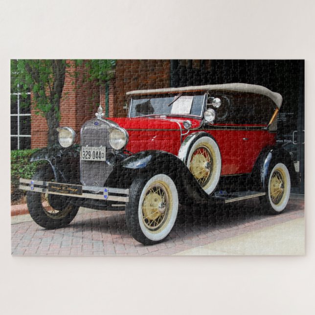Puzzle Arrière-plan de voiture vintage (Horizontal)