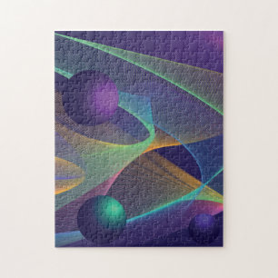 Puzzle arrière - plan holographique Abstrait