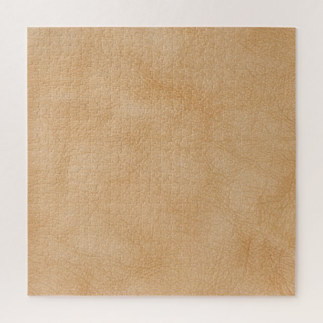 Puzzle Arrière - plan marron clair, texture cuir. (Vertical)