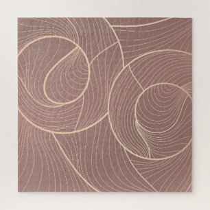 Puzzle Arrière - plan Motif Luxury Gold Lines