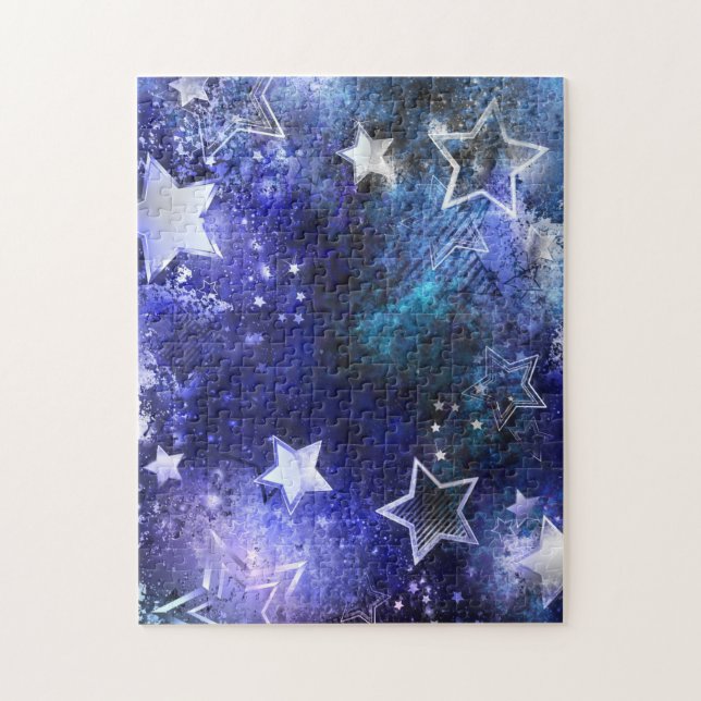 Puzzle Arrière - plan spatial avec étoiles (Vertical)