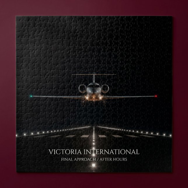 Puzzle Arrivée d'un jet de luxe exécutif après les heures (Créateur téléchargé)