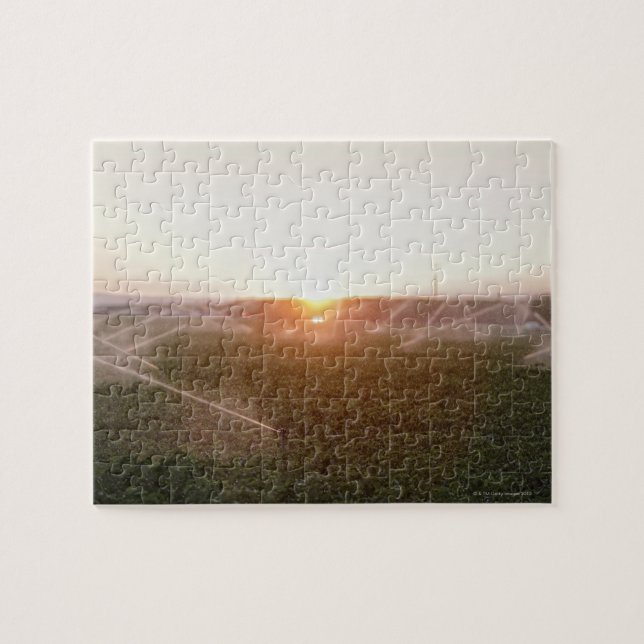 Puzzle Arrosage agricole de système d'irrigation (Horizontal)