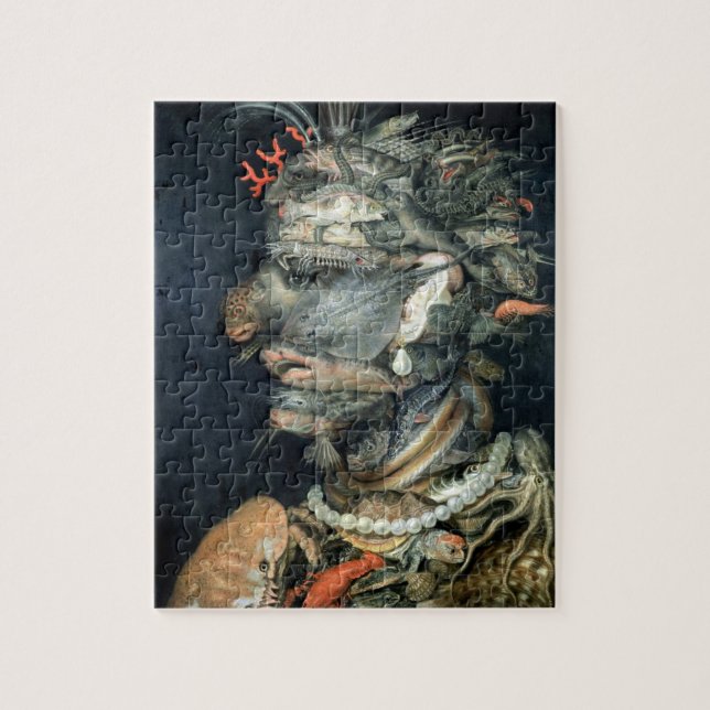 Puzzle Arrosez, (huile sur la toile), Arcimboldo, (Vertical)