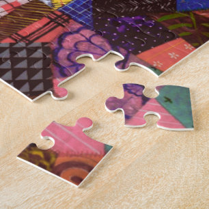Puzzle Art abstrait d'édredon de patchwork d'édredon fol