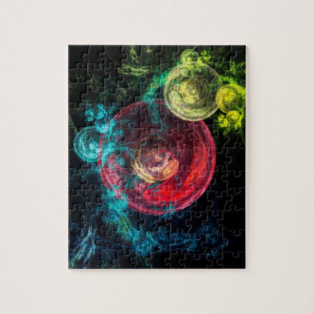 Puzzle Art abstrait Galaxie Cercles (Vertical)