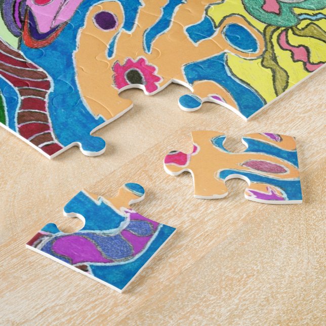 Puzzle Art Abstrait "Pink Shore" (Côté)