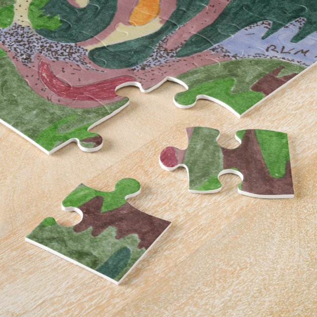 Puzzle Art Abstrait "Pluie Drop" (Côté)