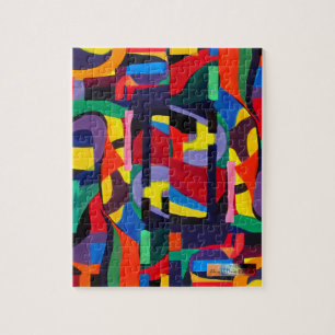 Puzzle Art abstrait profond par Alicia McDaniel Fine Art