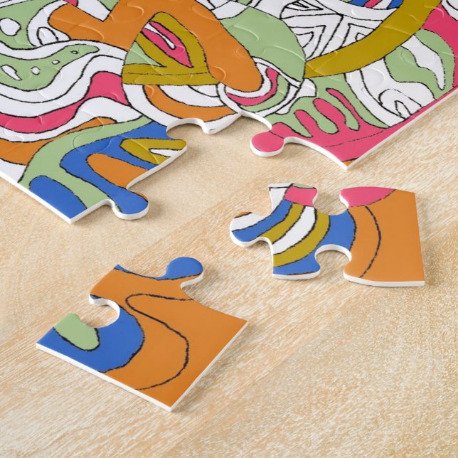 Puzzle Art Abstrait "Rolling Sky" (Côté)
