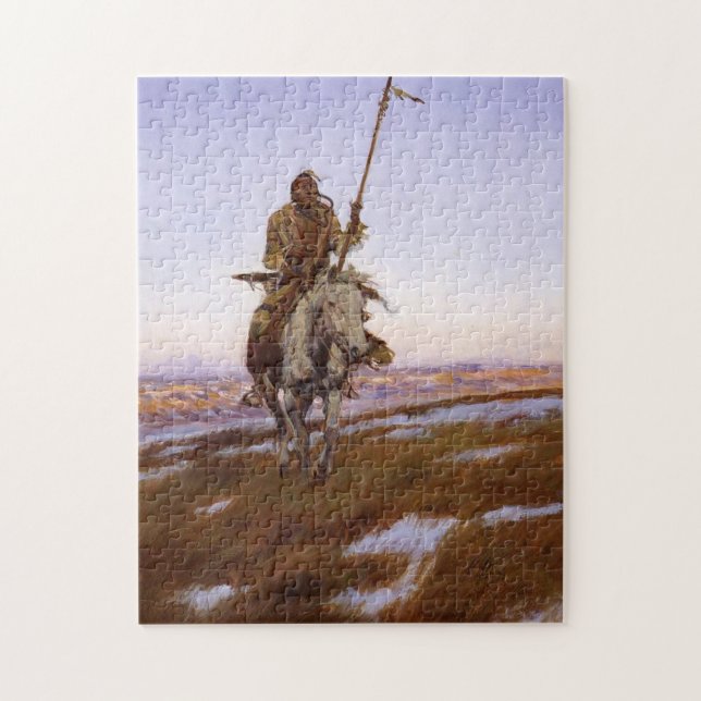 Puzzle Art amérindien Cree Charles M Russell (Vertical)