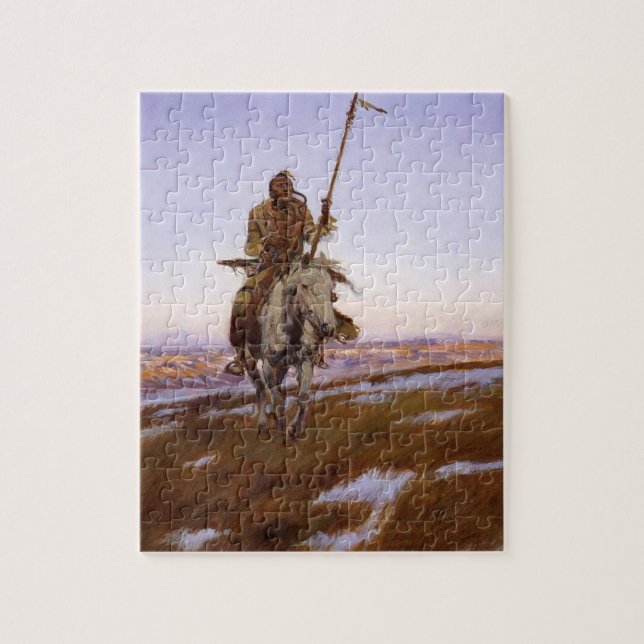 Puzzle Art amérindien Cree Charles M Russell (Vertical)