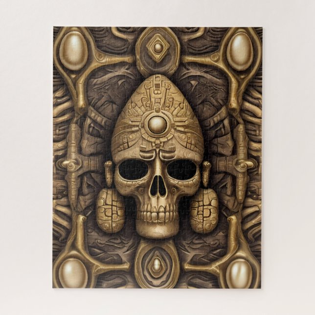 Puzzle Art aztèque riche et dynamique (Vertical)