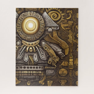 Puzzle Art aztèque riche et dynamique