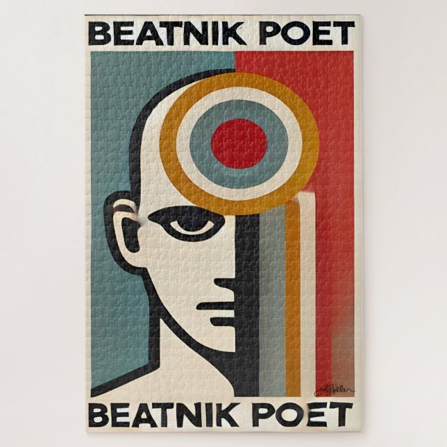 Puzzle Art Beatnik Poète Moderne du Milieu du Siècle (Vertical)