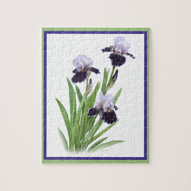 Puzzle Art Botanique Iris Violet (Vertical)