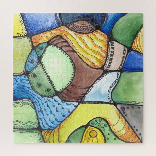 Puzzle Art Carré neurographique (Vertical)