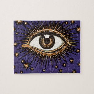 Puzzle Art céleste mystique de l'Œil qui voit tout de sty