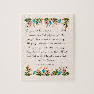 Puzzle Art chrétien de citation - 1 9h24 de Corinthiens -