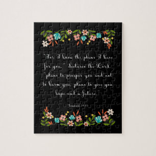 Puzzle Art chrétien de citation - 29:11 de Jérémie