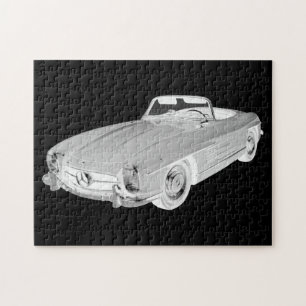 Puzzle Art convertible de voiture du benz 300 SL de