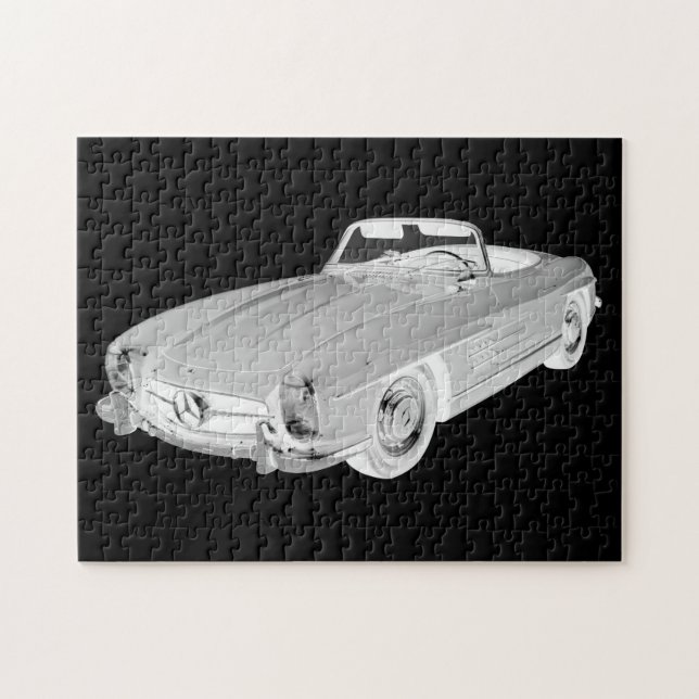 Puzzle Art convertible de voiture du benz 300 SL de (Horizontal)