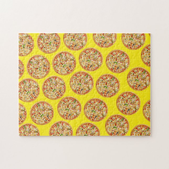 Puzzle Art culinaire abstrait, Pizza (Horizontal)