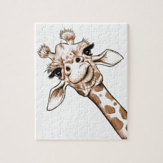Puzzle Art curieux de girafe