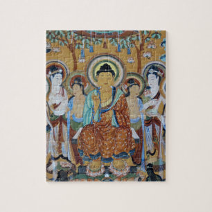 Puzzle Art de cavernes de Dunhuang Mogao de Bouddha et de