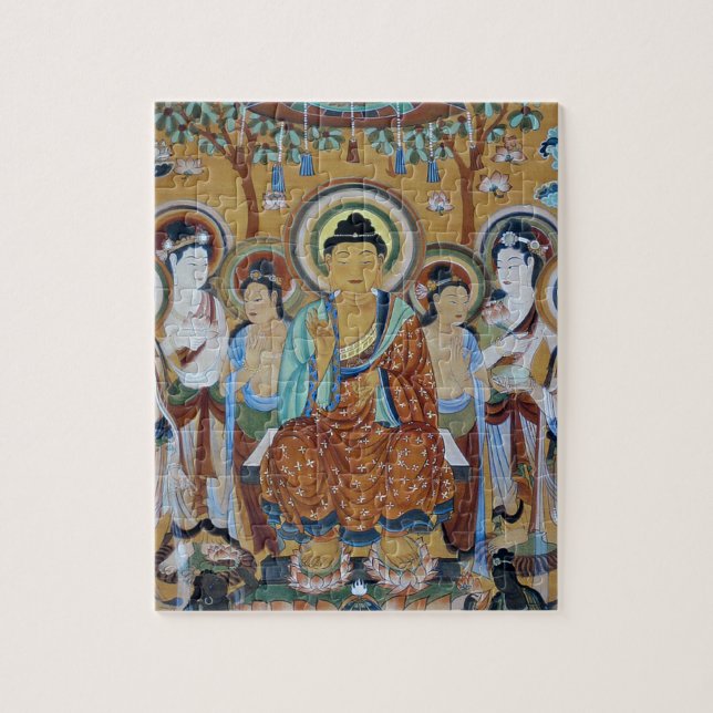 Puzzle Art de cavernes de Dunhuang Mogao de Bouddha et de (Vertical)
