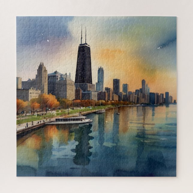 Puzzle Art de Chicago (Vertical)