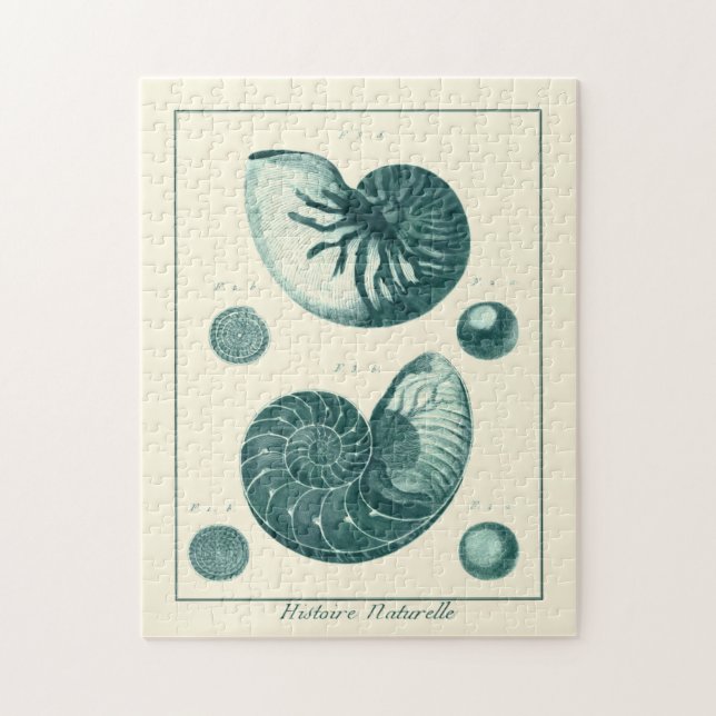 Puzzle Art de coquillage rouge et vert (Vertical)