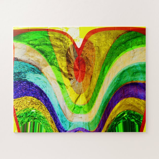 Puzzle Art de gemme d'amour caché (Horizontal)