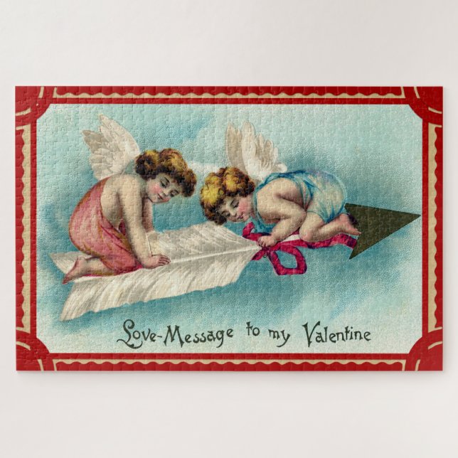 Puzzle Art de la Saint-Valentin vintage (Horizontal)