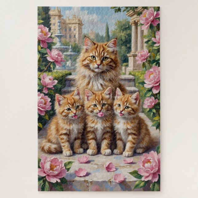 Puzzle Art de la savane d'acacia abyssin (Vertical)