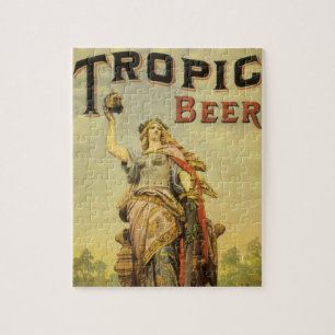 Puzzle Art de l'étiquette de produit vintage, Tropic Beer