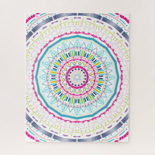 Puzzle Art de mandala coloré vibrant
