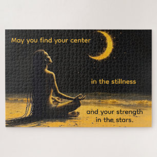 Puzzle Art de méditation et citation inspirante