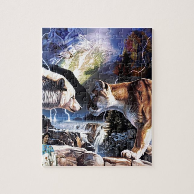 PUZZLE ART DE NATIF AMÉRICAIN (Vertical)