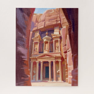 Puzzle Art de peinture de voyage Petra Jordanie